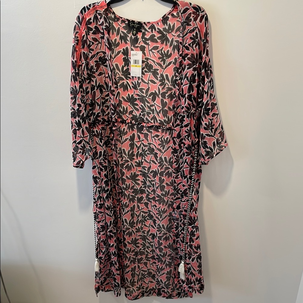 Jessica Simpson Flora Brushes Lailaa Kimono Size Medium, NWT - Picture 2 of 9